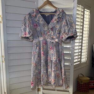 Dance & Marvel Floral Ruffle Dress